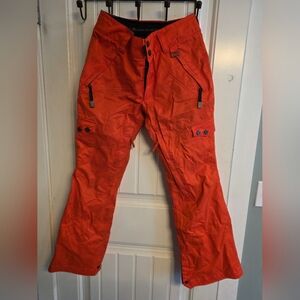Capp3l Neon Orange Snowboard Pants